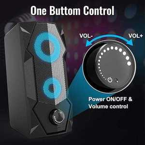 Surround Sound Multimedia 2.0 Channel Speaker <b>Gaming</b> RGB Speaker <b>for</b> <b>PC</b> Computer Laptop - Product Image 6
