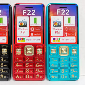 Venta caliente F22 Bar Feature Phone China's Mini <span class=keywords><strong>Slim</strong></span> Rugged Budget <span class=keywords><strong>Mobile</strong></span> con Triple <span class=keywords><strong>SIM</strong></span> Card Gaming & Flash Light Condition Nuevo - Product Image 1