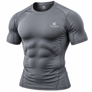 T-shirt de compression haute performance à séchage rapide pour le sport, la course et l'entraînement – Vêtements de sport et de fitness pour la gym – Fabricant - Product Image 1