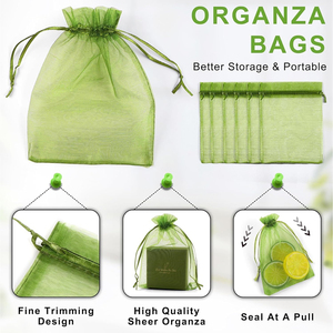 Sacs cadeaux 15x20 pour bijoux, bonbons, friandises, sachets en maille avec cordon de serrage pour mariage, remise de diplôme, fête prénatale, faveurs de fête - Product Image 2