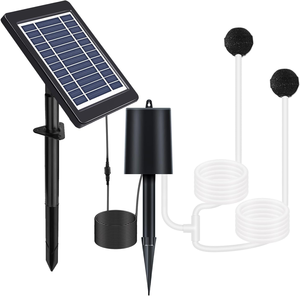 Oxygénateur solaire à bulles 3 modes 4W avec tuyau d'air et pierres pour aquarium et <span class=keywords><strong>bassin</strong></span> <span class=keywords><strong>de</strong></span> <span class=keywords><strong>jardin</strong></span> - Product Image 1