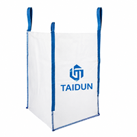 Sac en vrac FIBC pour ciment et sable, sac jumbo robuste, résistant aux UV, tissé en PP, antistatique, facteur de sécurité 5:1