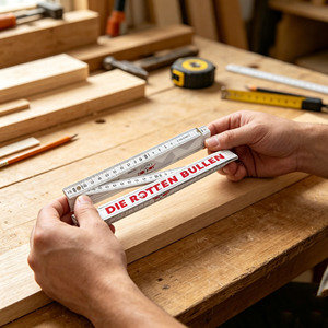 Mètre Plianr en Bois Blanc <span class=keywords><strong>de</strong></span> Bonne Qualité, 2 Mètres (200 cm) / 36 Pouces (<span class=keywords><strong>6</strong></span> Pieds), Personnalisable avec Logo 4C et Impression <span class=keywords><strong>de</strong></span> Marque, pour Mesure et Construction - Product Image 5