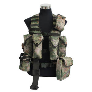 Gilet tactique camouflage portable personnalisé Oxford Multifonctionnel Véritable équipement sportif Cs Imperméable Fermeture éclair Mode - Product Image 1