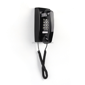 Téléphone fixe analogique rétro classique mural pour hôtel - Product Image 1