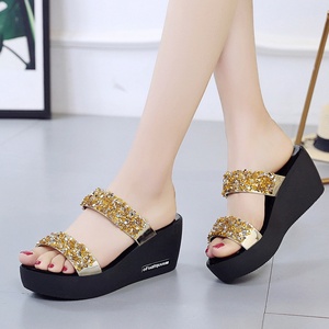 Summer New Design Slope Heeled <b>Shoes</b> for Women Comfortable Wearing Spring High End Casual Sandals - Product Image 4
