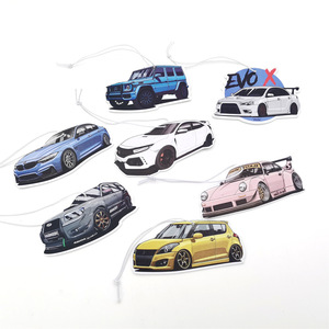 Vente en gros : Accessoires de <span class=keywords><strong>voiture</strong></span> en papier, style JDM Racer, comprenant disque de frein, miroir rétroviseur modifié, pendentif diffuseur d'encens, clip diffuseur de parfum pour grille d'aération - Product Image 6