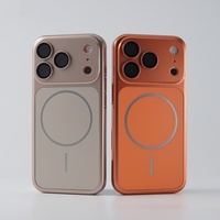Coques de téléphone portable magnétiques matelassées de luxe avec placage électrolytique pour iPhone 18 13 14 15 16 17 Pro Max, compatibles avec la charge sans fil, protection intégrale