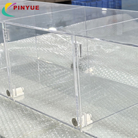 Boîte de présentation en acrylique PMMA transparente empilable personnalisée avec fermeture magnétique pour le stockage – Vente en gros