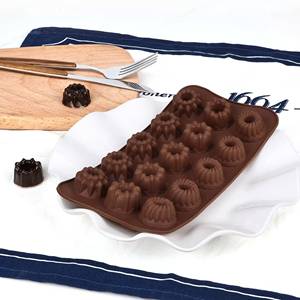 15-Hole <b>Silicone</b> 3D Sustainable Cake Tools <b>Baking</b> Mold <b>Tray</b> for Products Chocolate Decorative Number Moulds - Product Image 3