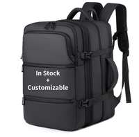 Sac à dos d'affaires pour homme personnalisable en nylon haute densité léger avec compression sous vide et serrure TSA, idéal pour l'école et les ordinateurs portables - En stock