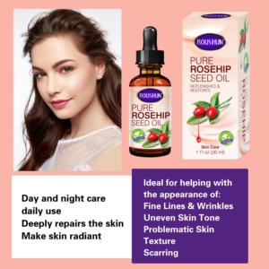 เซรั่มบำรุงผิวหน้า ROUSHUN ไฮยาลูรอนิก แอซิด เรตินอล ลดเลือนริ้วรอย เซรั่มน้ำมันเมล็ดโรสฮิป - Product Image 2