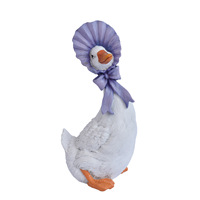Ornements de jardin en résine à énergie solaire en forme de couple de canards pour pelouses extérieures, cours, jardins, aménagements paysagers, sculptures, décoration intérieure