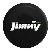 Housse de roue de secours en PVC noir CYS 14" 15" pouces 4WD 4x4 pour Suzuki Jimny, imperméable et anti-poussière