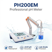 PH200EM Mètre de pH/mV de qualité laboratoire Lecture automatique Lecture continue Reconnaissance de tampon NIST ATC Testeur de qualité de l'eau étanche IP54