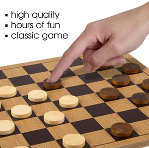 Chuyên Nghiệp Giá Rẻ Bằng Gỗ <span class=keywords><strong>Checkers</strong></span> Và ĐAM Hội Đồng Quản Trị Bảng Trò Chơi Thiết Lập Với Chất Lượng Tốt - Product Image 4