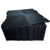 Dalles de sol modulaires carrées colorées 40x40x1.8cm en plastique PP PVC pour garage, atelier et detailing automobile