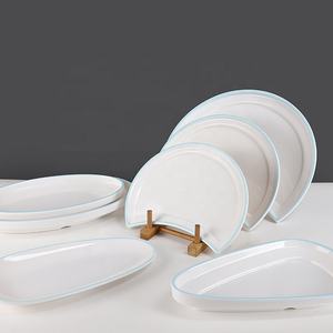 Suministro de fábrica Restaurante Vajilla Forma De Luna única Plato de cena de melamina de 11 pulgadas - Product Image 2