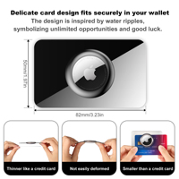 Mince Anti-Perdu Silicone Portefeuille Porte-Carte Étanche Caractéristique Type Électrique pour AirTag Localisation Air Tag Accessoires pour Hommes Femmes