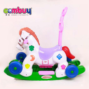 Multifonction en plastique bébé enfants <span class=keywords><strong>cheval</strong></span> <span class=keywords><strong>à</strong></span> <span class=keywords><strong>bascule</strong></span> avec roues - Product Image 4
