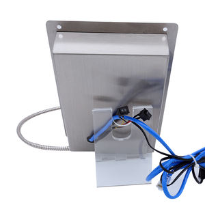 OEM Date Rohs KNTECH VoIP Téléphone Noir Cordon Bouclé Métal Clavier Mural Personnalisé Métal Crochet Combiné Public Téléphone Chine - Product Image 4