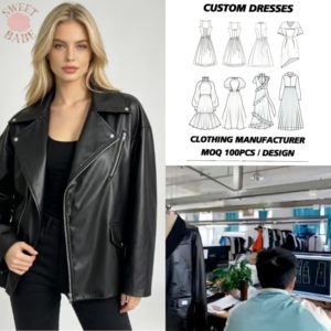 Chaqueta de moto negra de corte regular para mujer, cuello vuelto, cremallera asimétrica, ropa exterior informal de color sólido - Product Image 1