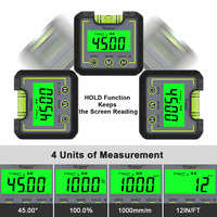 Niveau numérique portable Huepar en vente flash - Angle de maçonnerie -0~360 degrés - Mesure rapide AG01