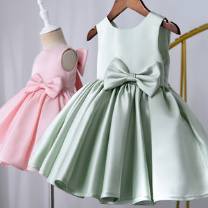 Robe de Soirée pour Enfants de 2 à 13 Ans, Vente en Gros, Robe de Princesse pour Bébé Fille avec Nœud, Tenue de Fête pour Enfants - Product Image 2
