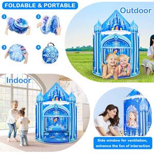 <span class=keywords><strong>Maison</strong></span> jouets jouer <span class=keywords><strong>maison</strong></span> tente enfants filles château enfants tente bébé princesse jeu enfants anniversaire glace <span class=keywords><strong>monde</strong></span> tente pour enfants - Product Image 3