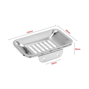 <span class=keywords><strong>Porte</strong></span>-<span class=keywords><strong>savon</strong></span> <span class=keywords><strong>mural</strong></span> en acier inoxydable poli miroir HF, moderne, avec drainage rapide, facile à nettoyer, pour usage extérieur et hôtelier - Product Image 2