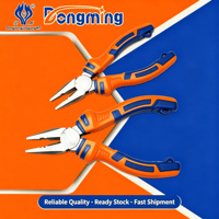 Pince à bec long combinée 6/7/8 pouces en acier au chrome-vanadium CR-V, coupe-fil robuste, outils à main industriels