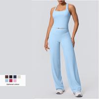 Ensemble de vêtements de sport pour femmes Oem, 2 pièces, athleisure, hiver, spandex/nylon, écologique, respirant, équipement de yoga et de course de qualité supérieure