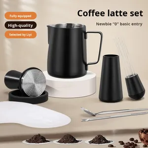 YIRUI Durable 51/53/58mm Self-Leveling Barista <strong>Coffee</strong> <strong>Tamper</strong> 304 Stainless Steel Espresso <strong>Set</strong> Graduated Tag <strong>Coffee</strong> Needle - Product Image 2