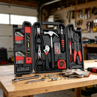 Offre Spéciale : Ensemble d'outils manuels en acier au carbone de 129 pièces avec mallette de transport pour réparations domestiques et automobiles