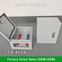 Boîte de distribution d'alimentation de barre omnibus AC/DC DC 1 en 3 sorties boîte de combinaison 300A 400A boîte de jonction pour le stockage d'énergie solaire nouvelle