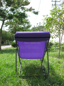 Silla de Playa <span class=keywords><strong>Plegable</strong></span> Portátil Ligera y Moderna con Tubo de Acero y Reposacabezas para Uso en Exteriores - Product Image 6