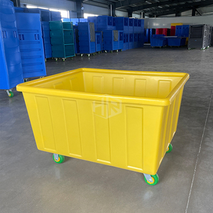 Carrito de limpieza Rotomolding a precio barato de fábrica, servicio de lavado de habitaciones de Hotel y Hospital, carrito de lavandería para SLE - Product Image 2