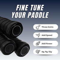 Kit de ajuste de peso para la tapa de la pala de pickleball, tiras de equilibrio autoadhesivas de acero inoxidable de 6g, 9g, 12g, venta al por mayor OEM
