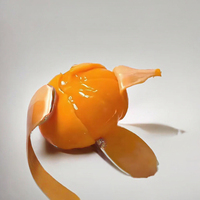 Jouet orange pelable en TPR souple, balle à presser pour bureau, école, salle de classe, cadeau de fête, enfants, adultes, anti-stress