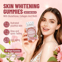 Gummies éclaircissantes OEM au glutathion, collagène et biotine (60 unités) – Anti-âge, estompe les taches, hydratantes, pour une peau jeune et éclatante – Complément de beauté