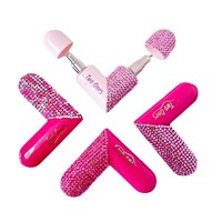 Mini flacon de parfum transfrontalier incrusté de diamants, 2-en-1, en forme de cœur, cadeau de fête, approuvé par les influenceurs, échantillon de voyage rechargeable