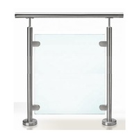 Poteau rond en acier inoxydable 316 304 pour balustrade extérieure, poteau de garde-corps en verre, poteau de main courante d'escalier, balustre d'escalier en verre