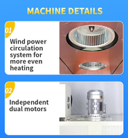 Machine d'emballage automatique BSE-5045A pour film PE, boîtes et cartons, avec fonction de découpe et de thermoformage