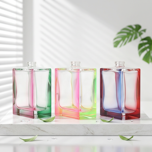 Custom Design Unique Luxury Flacon Parfum 50ml 100ml Polished Clear Glass Refill Fancy Empty Perfume Spray <b>Bottle</b> with Metal Cap - Product Image 3