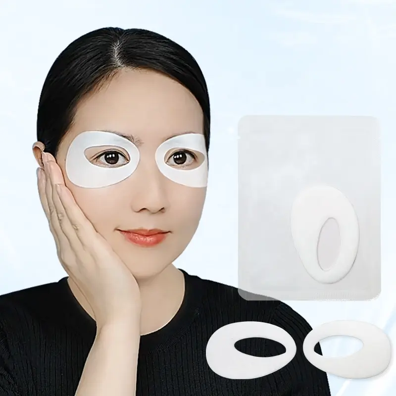 Hydrogel Herb Collagen Crystal Eye Mask Pads Circle-Shape Full Coverage For Eyes Care Custom Anti-Wrinkle Under Eye Patches Oem