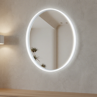 Meilleures Ventes Miroir de Salle de Bain Intelligent en Verre Trempé Durable avec Éclairage LED et Fonction Anti-Buée