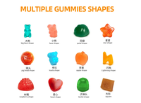 Meilleure qualité Adultes Enfants Meilleur complément alimentaire Marque privée OEM Gomme multivitaminée colorée