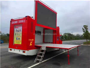 Japón Isuzu P4 P6 LED Mobile Stage Billboard Publicidad Camión Led Video Pantalla Camión Led Billboard Trailer - Product Image 2