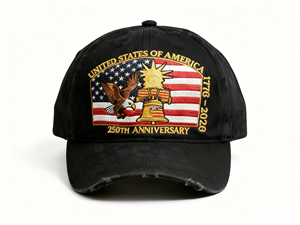 Özel Beyzbol Şapkaları Vintage Eskitme Görünümlü Şapka Nakışlı 2026 250. Yüzyıl Dönümü ABD Kartalı Amerika Birleşik Devletleri 250. Yıldönümü Şapkası - Product Image 5