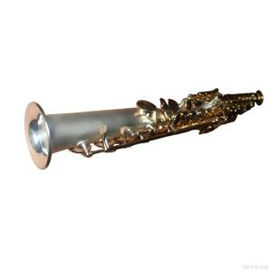 Saxofón <span class=keywords><strong>soprano</strong></span> en Si bemol, marca Eastern Music, de alto rendimiento, con acabado satinado plateado. - Product Image 2